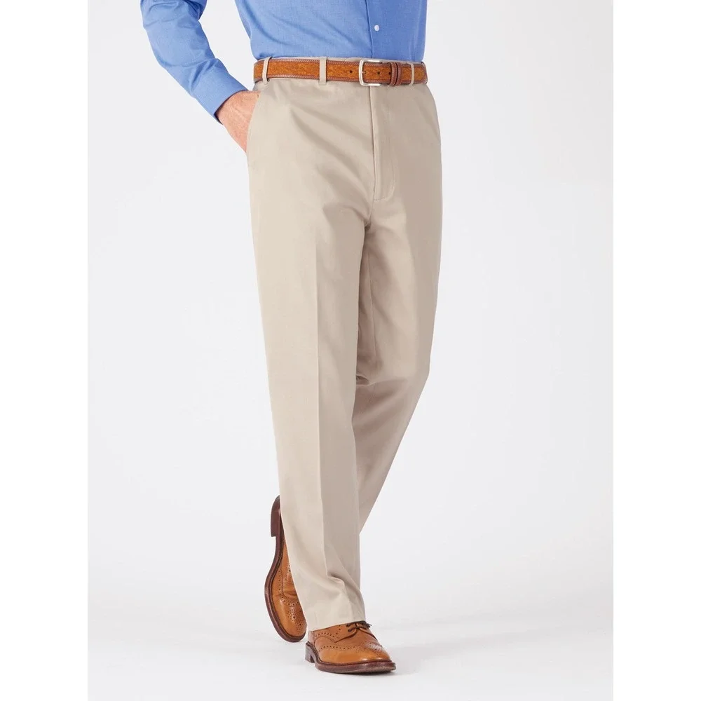 Peter Christian Mens Classic Fit Khaki Dress Pants Size 34x32‎ New With Tags